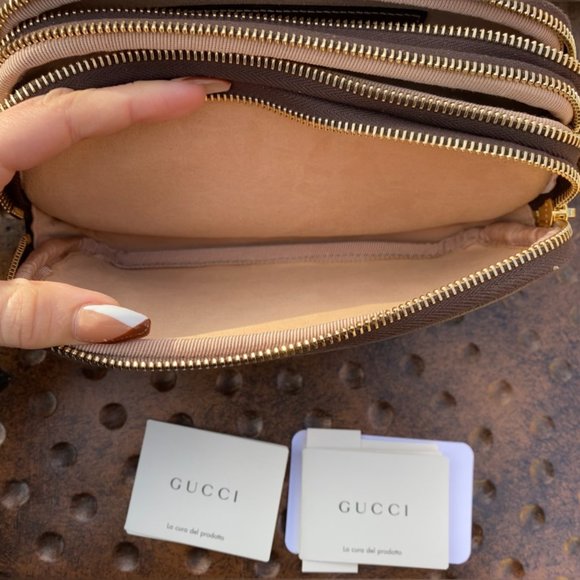 Gucci Ophidia Interlocking GG Canvas with Webbing Shoulder Bag - Picture 8 of 13